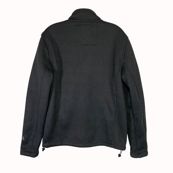 Gerry Mens Waffle Knit Jacket Weber Full Zip Size Small Warm Fleece Lined Outerw - Picture 15 of 15